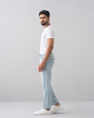 Straight Fit Sky Blue Jeans