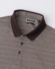 Regular Fit Mercerised Jacquard Polo Shirt