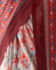 Digital Printed Cotton Saree