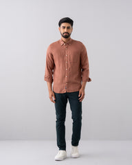 Regular Fit Solid Casual Shirt