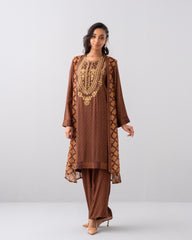 Smart Fit Embroidered Two-Piece Ethnic Set