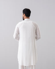 Regular Fit Embroidered Viscose Kabli Set