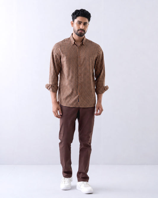 Regular Fit Check Casual Shirt