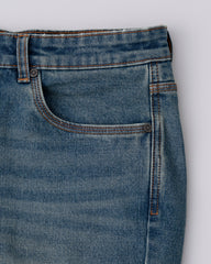 Straight Fit Dusty Blue Jeans