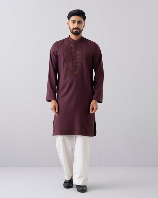 Regular Fit Embroidered Formal Panjabi