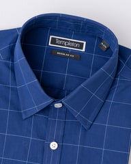 Regular Fit Thin Check Formal Shirt