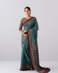 Digital Printed Cotton Saree