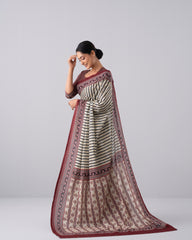 Digital Printed Cotton Saree