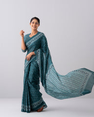 Digital Printed Cotton Saree