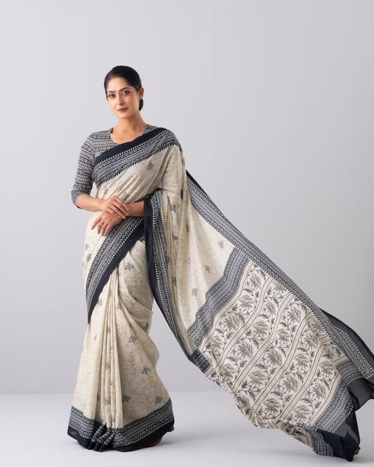 Digital Printed Cotton Saree