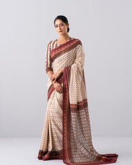 Digital Printed Cotton Saree