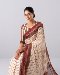 Digital Printed Cotton Saree