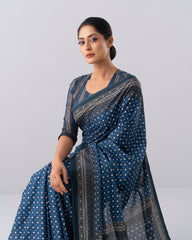 Digital Printed Cotton Saree