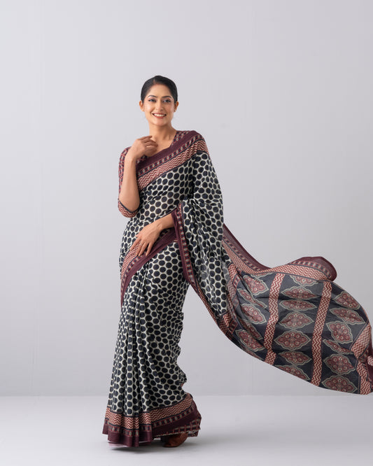 Digital Printed Cotton Saree