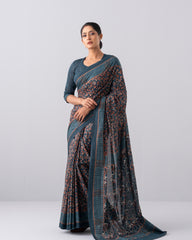 Digital Printed Cotton Saree