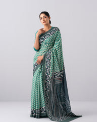 Digital Printed Cotton Saree