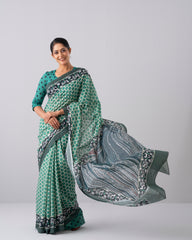 Digital Printed Cotton Saree