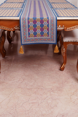 Table Runner - Navy Peony (14x45 Inch)