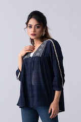 Bohemian-Style Embroidered Bolero Top