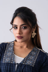 Bohemian-Style Embroidered Bolero Top