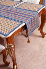 Table Runner - Navy Peony (14x45 Inch)