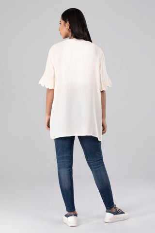 Oversized Embroidered Fashion Top