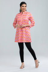 Ikat Printed Fashion Top - Mystika