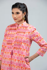 Ikat Printed Fashion Top - Mystika