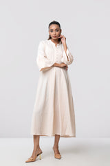 Regular Fit A-line Flare Long Dress