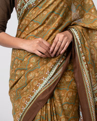 Digital Printed Cotton Saree