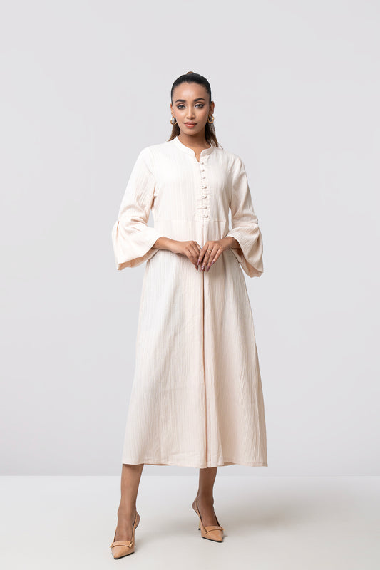 Regular Fit A-line Flare Long Dress