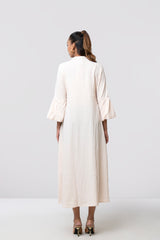 Regular Fit A-line Flare Long Dress