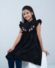 Girls' Georgette Embroidered Dress (6-8 Years)