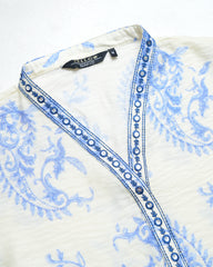 Women's Printed Two-Piece Ethnic Set