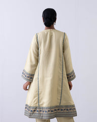 Relaxed Fit Embroidered Three-Piece Formal Ethnic Set
