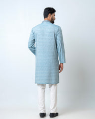 Regular Fit Printed Semi-Formal Panjabi
