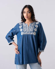Relaxed Fit Embroidered Fashion Top