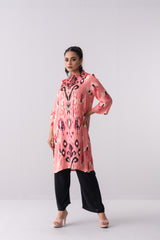 Mid-Length Sublimation Printed Smart Fit Ethnic Kurta