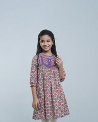 Girls' Embroidered Ethnic kurti (2-4 Years)