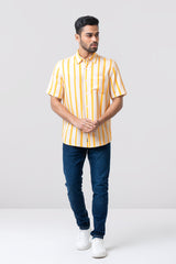 Regular Fit Striped Casual Shirt