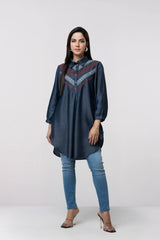 Smart Fit Denim-Style Ethnic Kurti