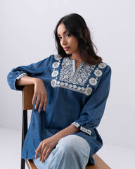 Relaxed Fit Embroidered Fashion Top