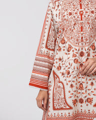 Relaxed Fit Printed Two-Piece Ethnic Set