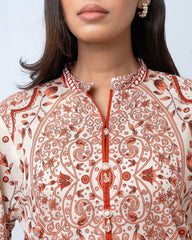 Relaxed Fit Printed Two-Piece Ethnic Set