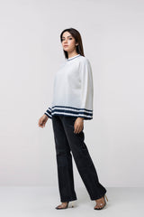 Relaxed Fit Cotton Pullover Sweater