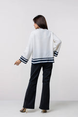 Relaxed Fit Cotton Pullover Sweater