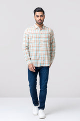 Regular Fit Checkered Casual Shirt