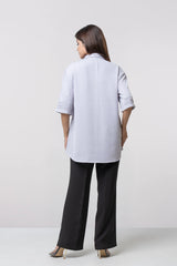 Relaxed Fit Embroidered Casual Shirt