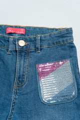 Princess Denim Bottom (6-8 Years)