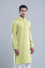 Regular Fit Jacquard Semi-Formal Panjabi